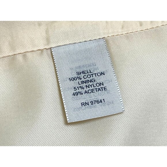 J Jill Jacket Yellow Coconut Cream Water Repellent Coat Women's Size X-Small - Picture 11 of 11